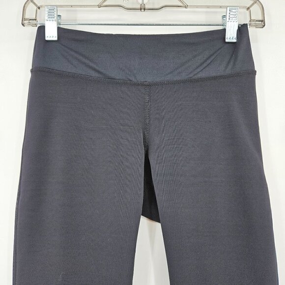 ALALA Black Mesh Zip Ankle Tights Women's S Activewear Athleisure Lounge Wear - Picture 3 of 12